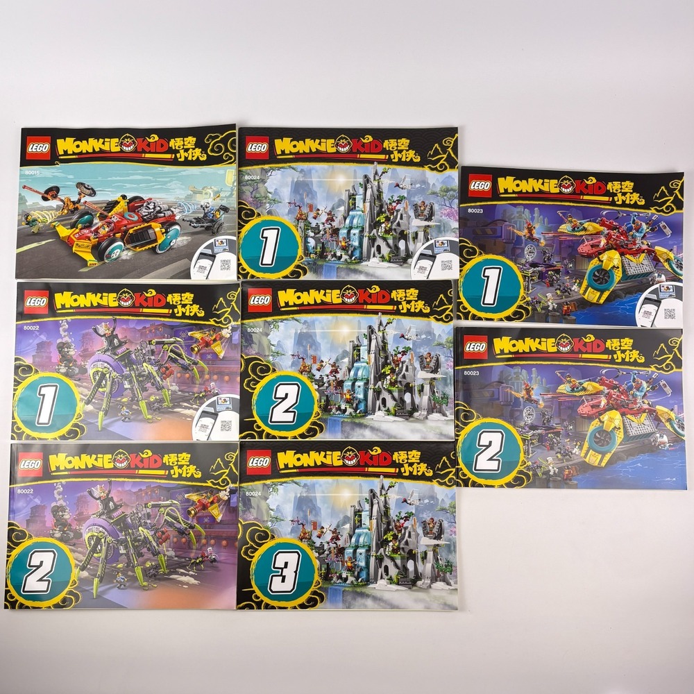 LEGO Monkie Kid Instruction Manuals Only 4 Sets 80015 80022 80023‎ 80024 +